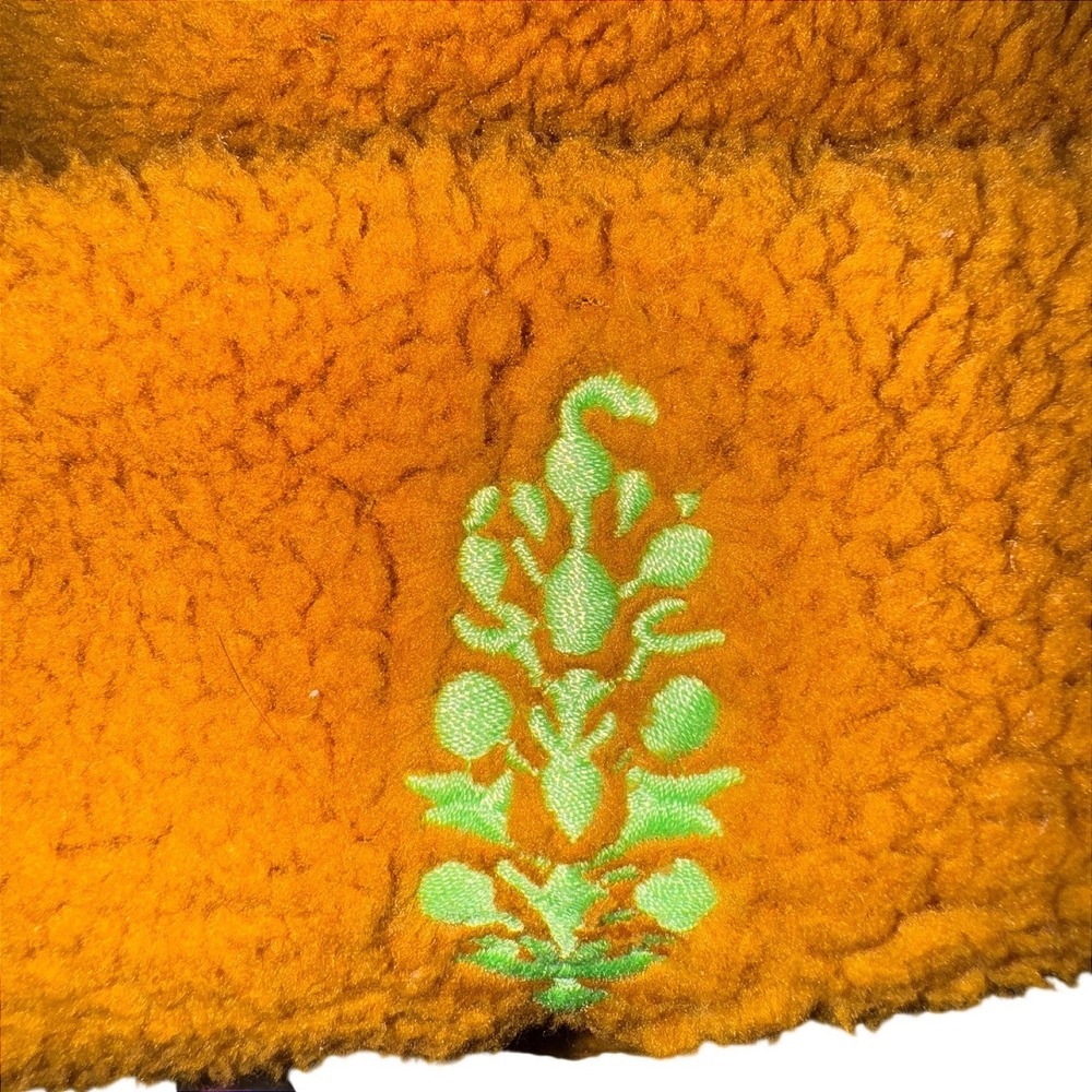 FP Movement Free People Sherpa Fleece Beanie Amber Honey Orange OB1711657 NEW